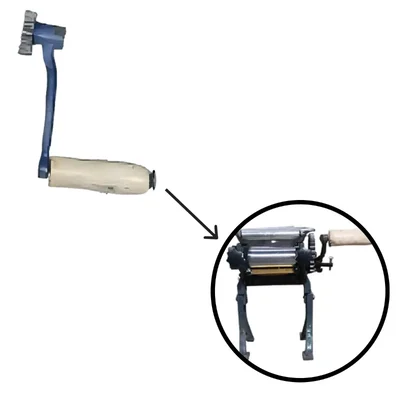 Cast Iron Handle for Domestic Hand Operated 4.75 Inches Noodles/Momos Roti (Skin) Maker, 12 kg/Hr