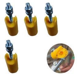 Round Stainless Steel Handle Screw for 8 Row Paddy Drum Seeder, Pack of 4