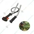Left and Right Handle with Throttle Cable & 26 mm Rod Connector / Handle Bracket Clamp for Sidepack Brush Cutter