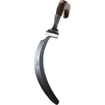 Falcon SPS 3040 W Hand Powered Sickle With High Carbon Steel Blade and Wooden Grip with Self-Sharpening Blade Technology