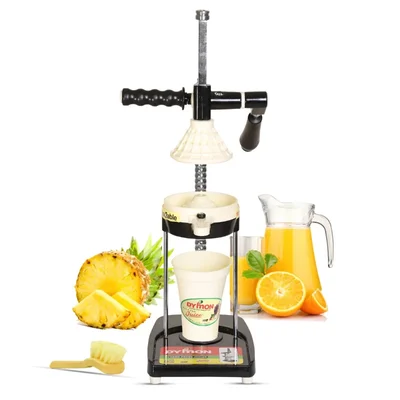 DYMON Italian Class Hand Press Manual Juicer with Patented Cold Press Technology (US-1001)