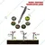 Stainless Steel Hand Push Vegetable Transplanter, Flowers and Bud Transplanter of 7 cm Diameter and 6 inch Opening