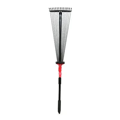 DAP Telescopic Metal Rake, (30-63 inch) Adjustable Handle Rake for Lawn, Garden Broom with Long Handle