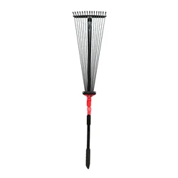 DAP Telescopic Metal Rake, (30-63 inch) Adjustable Handle Rake for Lawn, Garden Broom with Long Handle
