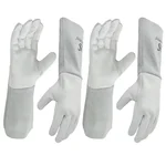 Hand Safety 36 cm Tig Welding Gloves - Heat-Resistant for Welding, Animal Handling, Grilling & More (Pack of -2)