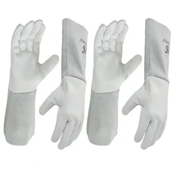 Hand Safety 36 cm Tig Welding Gloves - Heat-Resistant for Welding, Animal Handling, Grilling & More (Pack of -2)