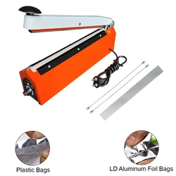12 Inch Impulse Type Hand Sealing Machine for Food & Plastic Bags Packing | With Beep Function