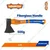 Wadfow Hand Tools Combo of 600 g Drop-Forged Axe (WHM6306) With 0.9 mm 7 TPI Hand Saw (WHW1118)