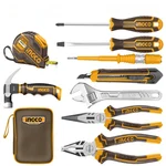 Ingco 9 Pcs Hand Tool Set Suitable For Home Repair, Installation, Electrical, Mechanical, DIY Projects (HKTH20809)