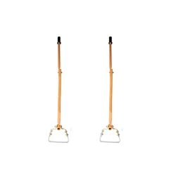 REDBUILD 6 Inch Gardening Hoe/ Manual Weeder/ Hand Weeder With Handle (Pack of 2)