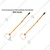 REDBUILD 6 Inch Gardening Hoe/ Manual Weeder/ Hand Weeder With Handle (Pack of 2)
