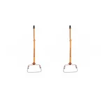 Mahan 7 Inch Hand Weeder, Weeding Hoe with Handle (Pack Of 2)