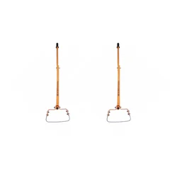 Mahan 7 Inch Hand Weeder, Weeding Hoe with Handle (Pack Of 2)