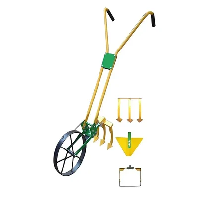 Gramstrong Hand Wheel Hoe with Attachments, Multipurpose Tool for Farming