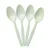 6-Inch (150mm) Handy Eco-Friendly Cornstarch Spoons | Heavy Duty & Compostable ideal for Events & Home(Pack-Pack of 100 Pcs)