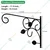 Heavy Duty Metal Wall Hook, Designed Hanger Bracket For Planters Pots, Bird Feeders, Lanterns & Wind Chimes