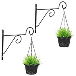 Heavy Duty Metal Wall Hook, Hanging Plant Hanger Bracket For Planters Pots, Bird Feeders, Lanterns & Wind Chimes