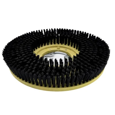 Heavy Duty 17 inch Hard Brush Fitted on Single Disc Floor Scrubber for Use in Rough Floor