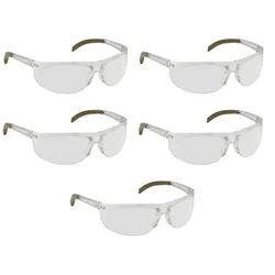 Super Safety Hard Coated Safety Eyewear Against Dust & Flying Particles(Pack-5 Pcs,Color-Clear)
