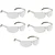 Super Safety Hard Coated Safety Eyewear Against Dust & Flying Particles(Pack-5 Pcs,Color-Clear)
