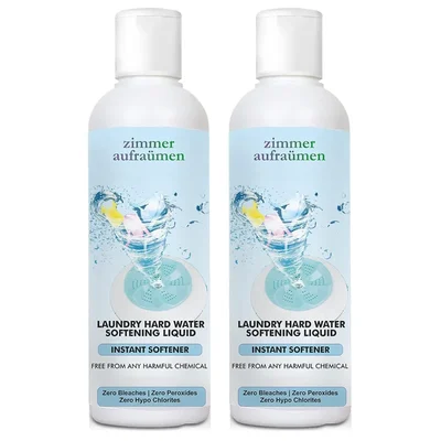 2 Pack of Zimmer Aufraumen (450ml x 2pcs) Laundry Hard Water Softening Liquid