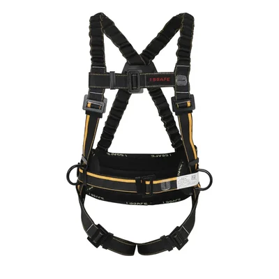 ISSAFE (ISF-111) Fall Protection Safety Harness, Certified To EN 361:2002, EN358:2018, EN 813:2024, ANSI Z359.11.2021