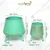 Ecofynd Set of 2 Hazel Metal Planter Pot with Stand | Home Decor Item for Balcony, Living Room (Turquoise)