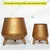 Ecofynd Hazel Metal Planter Pot with Stand Home Decor Item for Balcony and Living Room(Pack of 2)