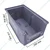 Global Star 350x200x200 mm HDPE Crate-45 Grey Storage Bin (Pack of 20)