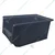 Global Star 200x125x100mm HDPE Crate-15 Grey Storage Bin (Pack Of 12)