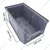 Global Star 300x200x160 mm HDPE Crate-35 Grey Storage Bin (Pack of 21)