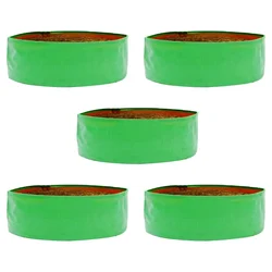 Siddhi 250 GSM, 24 inch x 6 inch HDPE, Round Shape, Reusable Grow Bag | Suitable for Nursery and Garden(Pack-5 pieces)