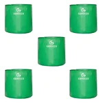 Gardeco 260 GSM UV Treated Premium Quality 15 x 15 inch Round Type HDPE Grow Bag for Home, Garden and Nursery