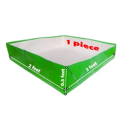 Shiv Biotech 450 GSM UV Treated Reusable Heat Stitched HDPE Azolla/Vermicompost Bag/Grow Bag(Size-2 x 2 x 0.5 feet,Quantity-1 piece)