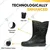 Health Safe 9 Inches Gumboot Soft Toe Puncture & Tear Resistant, Anti-Static, Anti-Slip(Size-6)
