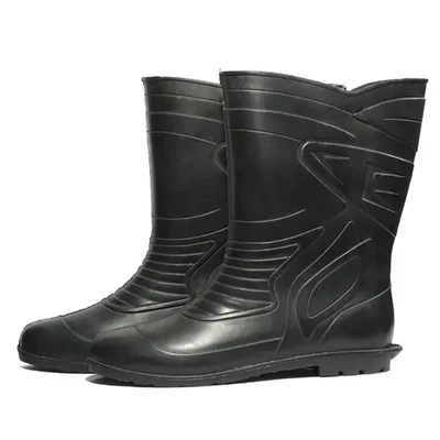 Health Safe 9 Inches Gumboot Soft Toe Puncture & Tear Resistant, Anti-Static, Anti-Slip(Size-7)