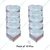 Pack of 10 Heavy Duty Long Lasting Aluminum 12 Inch Heart Shape Cake Moulds With 1.3 kg Capacity for Commercial Bakeries