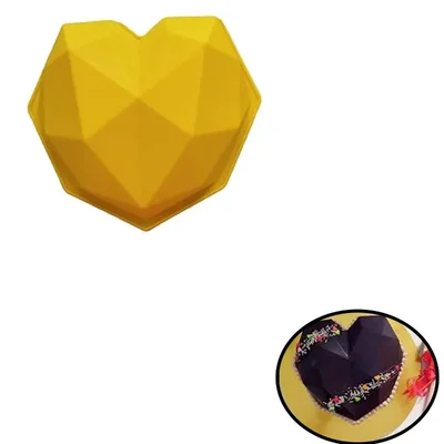 Silicone Pinata 3D Heart Shape Cake Mould(Capacity-500 gm)