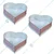 High Capacity (Pack of 3) Aluminum 5 , 7 and 10 Inch Heart Shape Cake Mould With 600 gm, 800 gm, and 1.1 kg Capacity