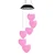 Gramstrong Solar Powered Color Changing LED Light Heart Shaped Wind Chimes for Home Hanging Decoration For Home & Garden