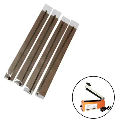 4 Heating Elements with 4 Teflon Cloths for 12 inches Hand Sealer Machine (300mm)