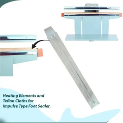 Boss Pack 200 mm Heating Element & Teflon Cloths for Foot Sealer (Pack of 20)