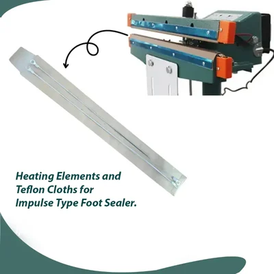 Boss Pack 3 Pcs 300 mm Heating Element & Teflon Cloths for Economy Model Foot Sealer