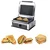 Heavy Duty Electric Sandwich Griller with Both Grooved 1800W
