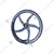 Cast Iron Wheel for Heavy Duty Hand Operated 6.5 inch Roller Noodles Making Machine, 20 Kg/hr