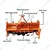 Heavy Duty Mild Steel 4 Feet Mini Rotavator with 24 Blades Suitable for 25 to 30 HP Tractors