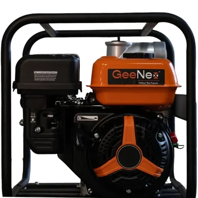 GeeNex GP-40, 13 HP, 389-cc 4 inch Self Priming Recoil Start Petrol Water Pump with High Head Pump | 6 Month Warranty
