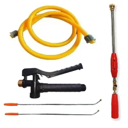 Heavy Duty 90cm Spray Gun, Brass Trigger, 3ft Lances & Yellow Braided Delivery Pipe Combo For Efficient Spraying
