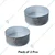 Heavy Duty Long Lasting (Pack of 2) Aluminum 7 inch Round Shape Cake Moulds for Bakery & Commercial Use