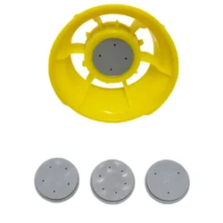 Heavy Duty Battery Sprayer Nozzle 3, 4, 5, 6 Hole With Brass Tip, Premium Plastic (Pack of 3)